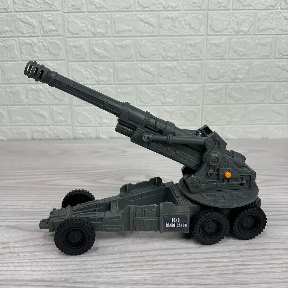 Long Range Cannon Toy Plastic Military Vehicle Sound Action 11.5